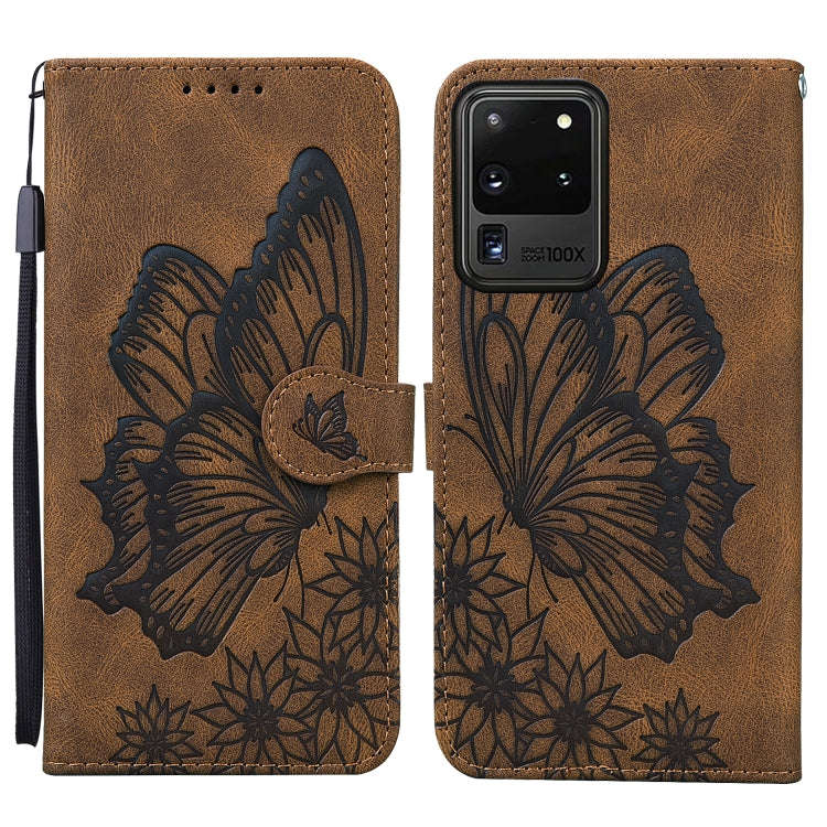 Retro Skin Feel Butterflies Embossing Horizontal Flip Leather Case with Holder & Card Slots & Wal...