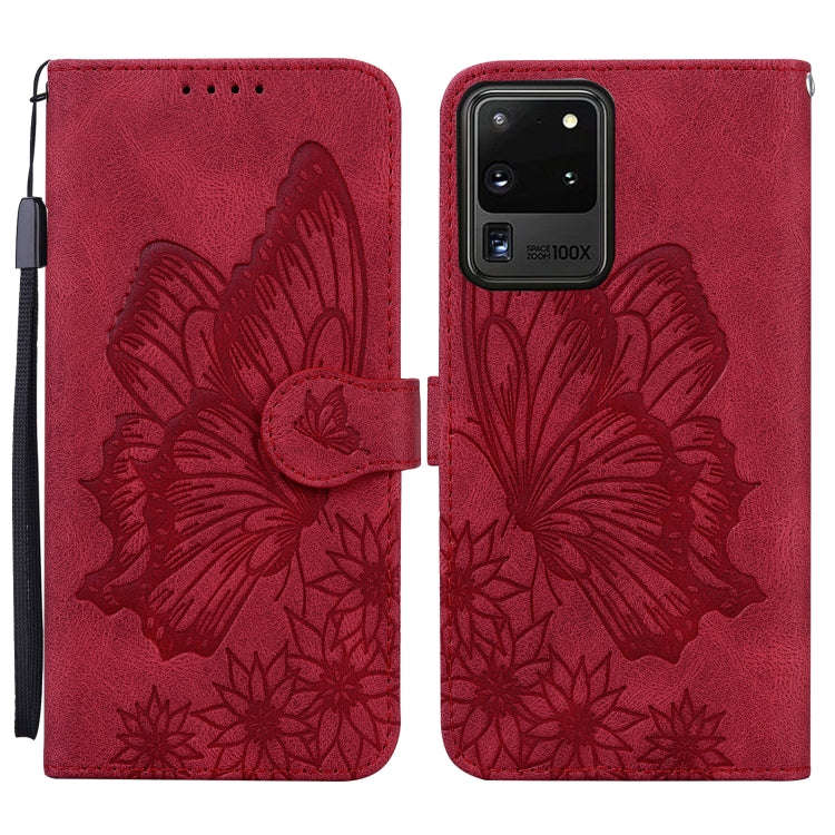 Retro Skin Feel Butterflies Embossing Horizontal Flip Leather Case with Holder & Card Slots & Wal...