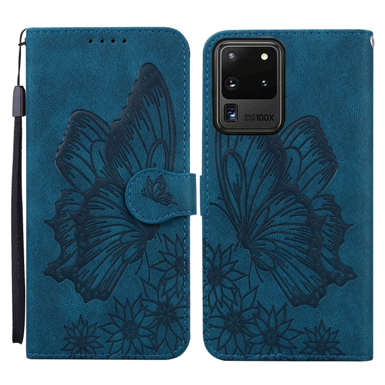 Retro Skin Feel Butterflies Embossing Horizontal Flip Leather Case with Holder & Card Slots & Wal...