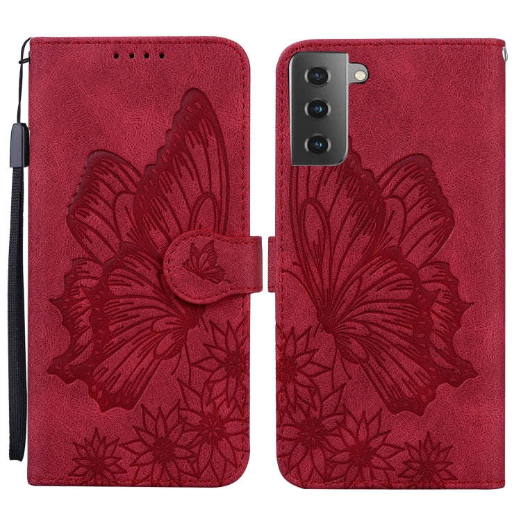 Retro Skin Feel Butterflies Embossing Horizontal Flip Leather Case with Holder & Card Slots & Wal...