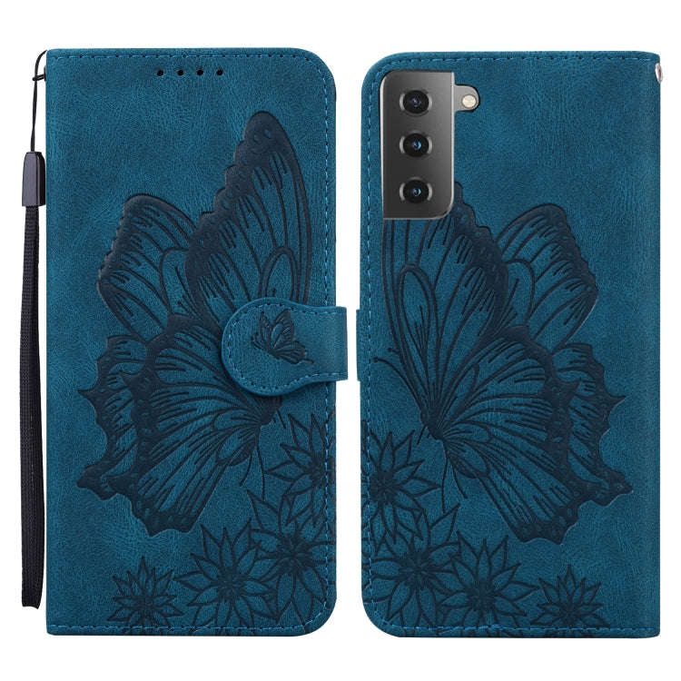 Retro Skin Feel Butterflies Embossing Horizontal Flip Leather Case with Holder & Card Slots & Wal...