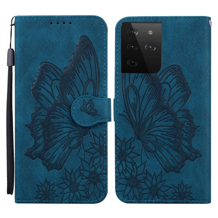 Retro Skin Feel Butterflies Embossing Horizontal Flip Leather Case with Holder & Card Slots & Wal...