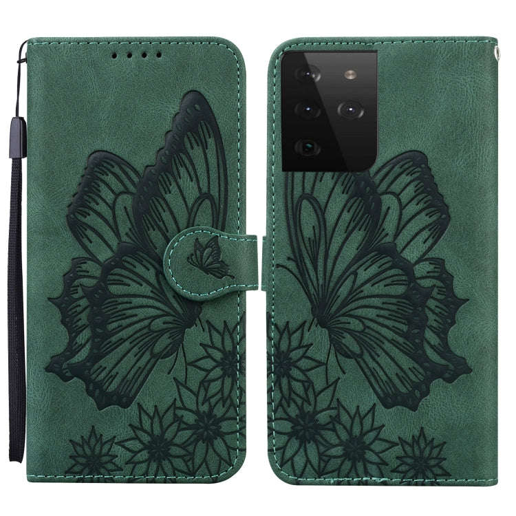 Retro Skin Feel Butterflies Embossing Horizontal Flip Leather Case with Holder & Card Slots & Wal...