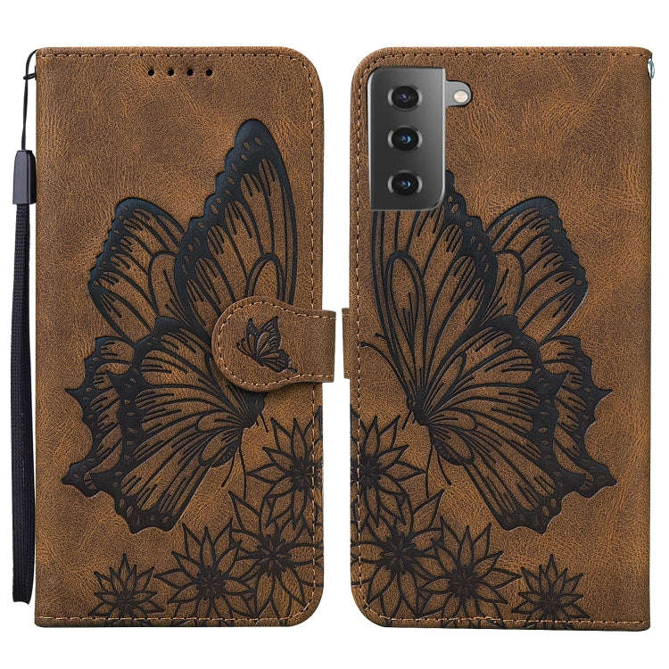 Retro Skin Feel Butterflies Embossing Horizontal Flip Leather Case with Holder & Card Slots & Wal...