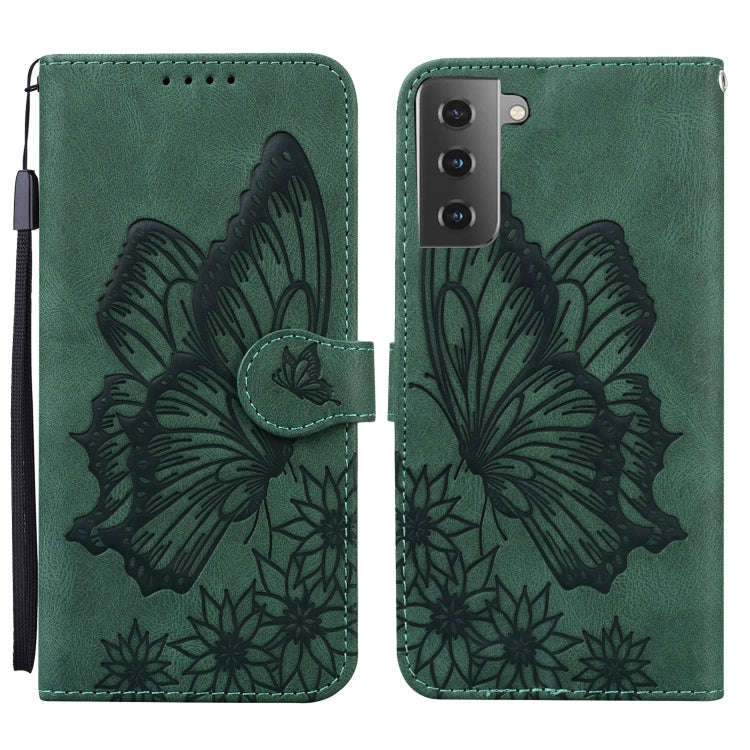 Retro Skin Feel Butterflies Embossing Horizontal Flip Leather Case with Holder & Card Slots & Wal...