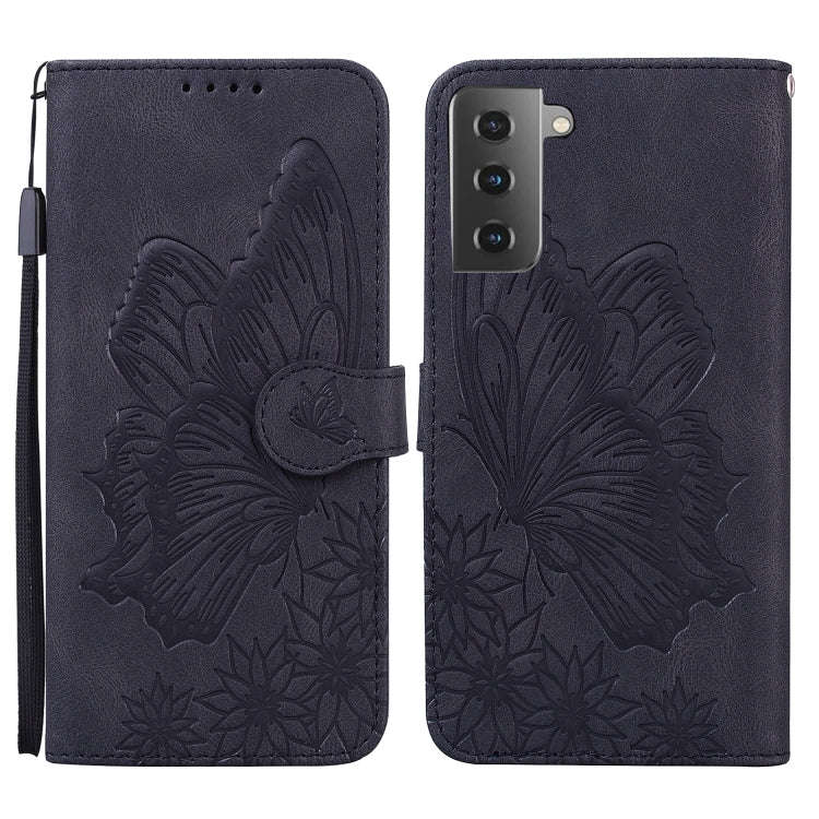 Retro Skin Feel Butterflies Embossing Horizontal Flip Leather Case with Holder & Card Slots & Wal...