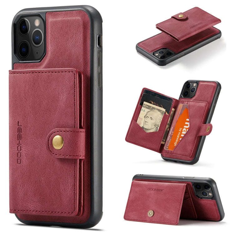 JEEHOOD Retro Magnetic Detachable Protective Case with Wallet & Card Slot & Holder, For iPhone 8 ...