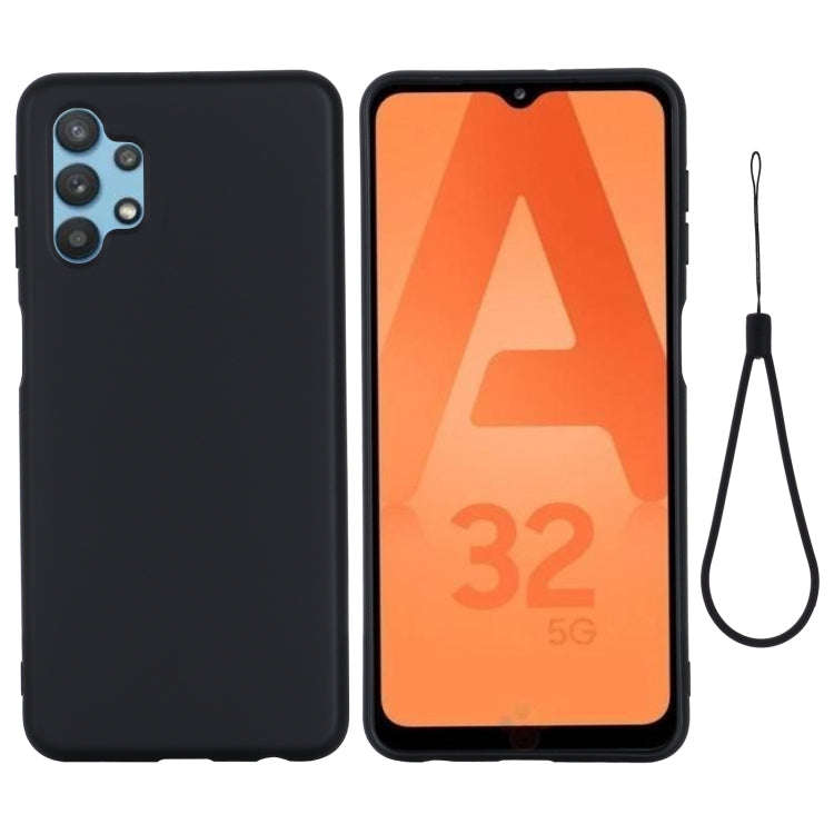 Pure Color Liquid Silicone Shockproof Full Coverage Case, For Samsung Galaxy A32 5G