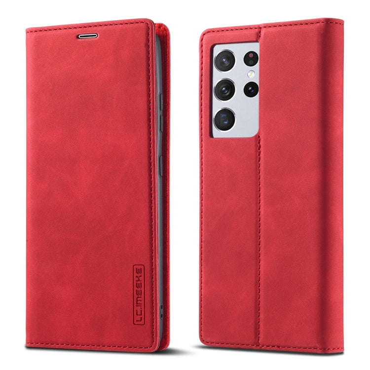 LC.IMEEKE Strong Magnetism Ultra-thin Horizontal Flip Matte TPU + PU Leather Case with Holder & C...