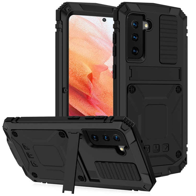 R-JUST Shockproof Waterproof Dust-proof Metal + Silicone Protective Case with Holder, For Samsung...