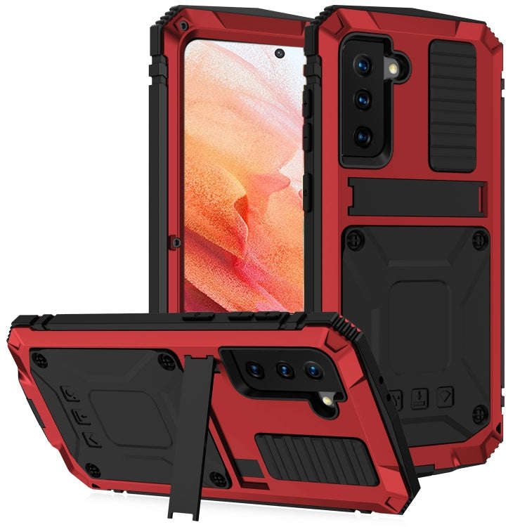 R-JUST Shockproof Waterproof Dust-proof Metal + Silicone Protective Case with Holder, For Samsung...
