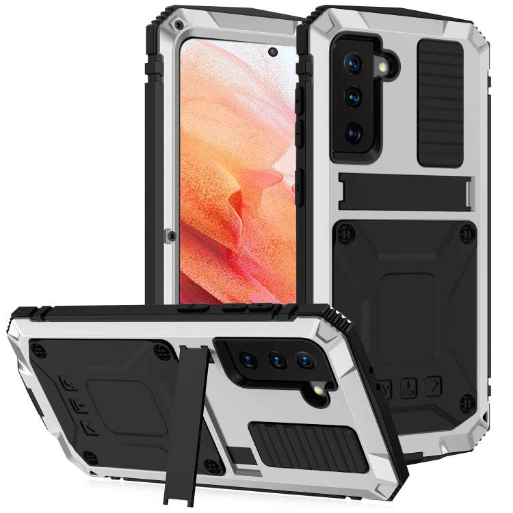 R-JUST Shockproof Waterproof Dust-proof Metal + Silicone Protective Case with Holder, For Samsung...