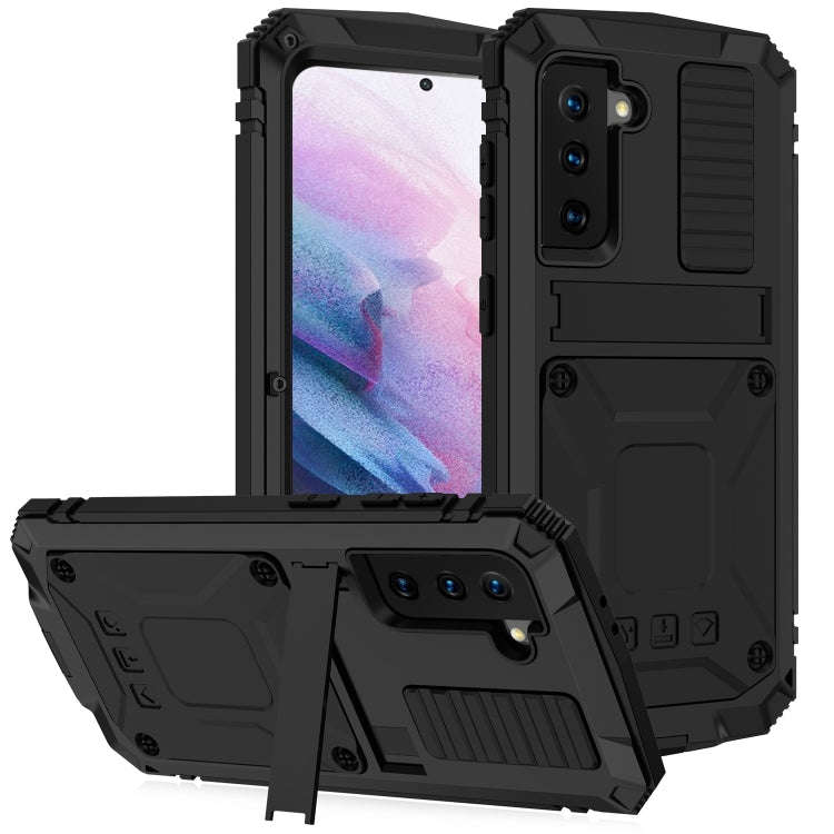 R-JUST Shockproof Waterproof Dust-proof Metal + Silicone Protective Case with Holder, For Samsung...