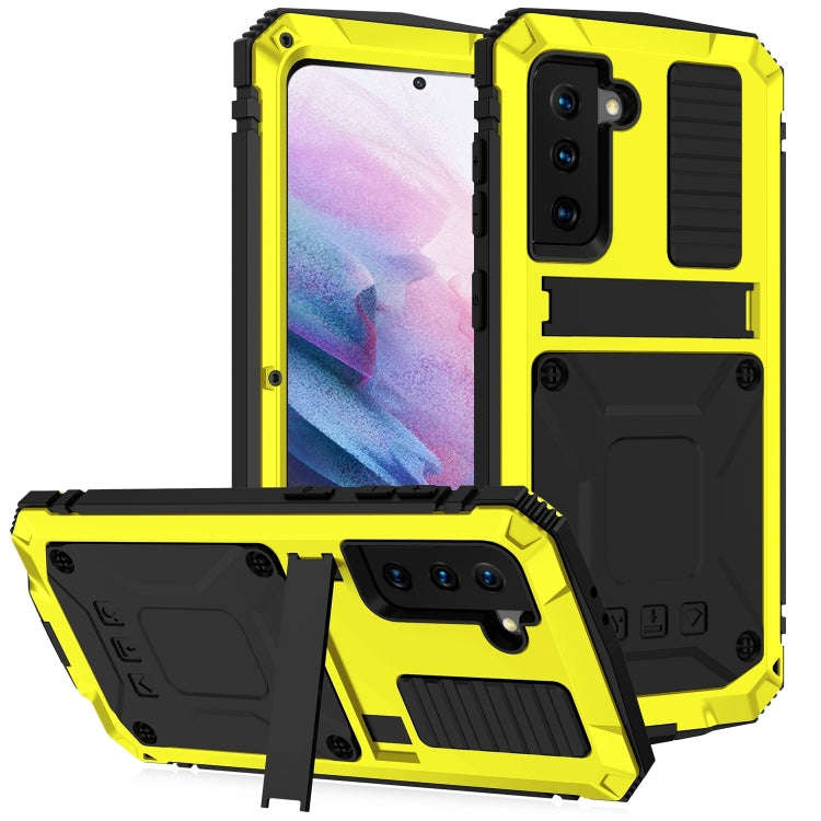 R-JUST Shockproof Waterproof Dust-proof Metal + Silicone Protective Case with Holder, For Samsung...