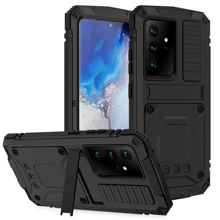R-JUST Shockproof Waterproof Dust-proof Metal + Silicone Protective Case with Holder, For Samsung...