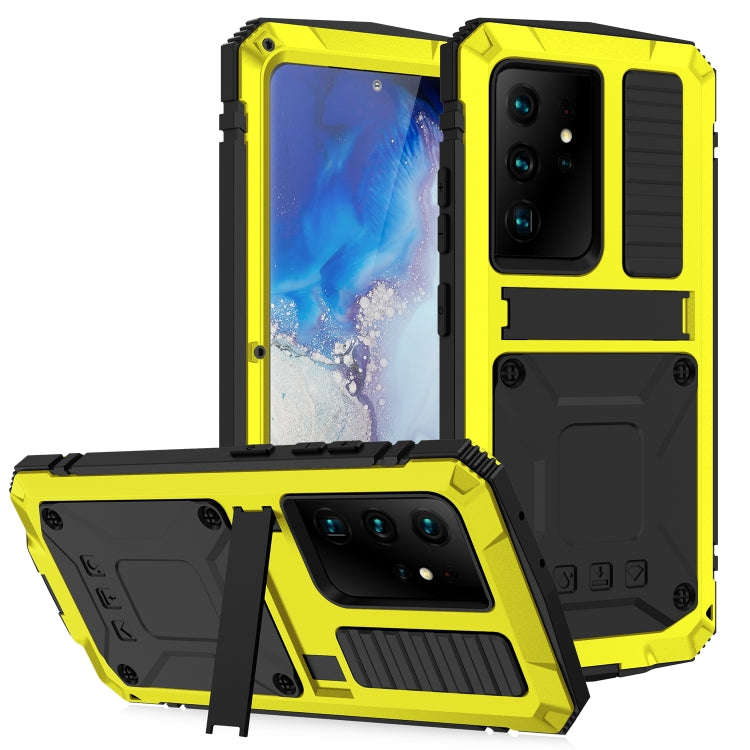 R-JUST Shockproof Waterproof Dust-proof Metal + Silicone Protective Case with Holder, For Samsung...