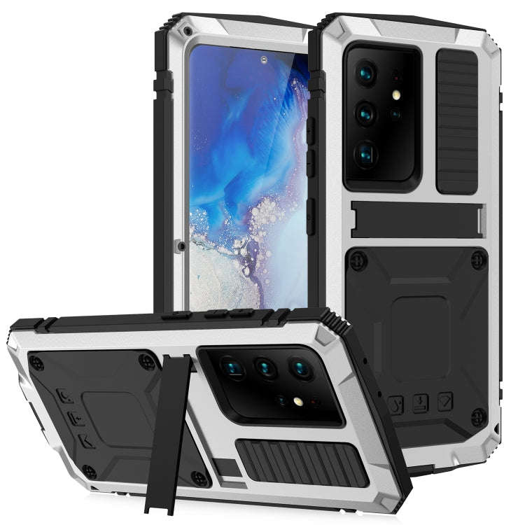R-JUST Shockproof Waterproof Dust-proof Metal + Silicone Protective Case with Holder, For Samsung...
