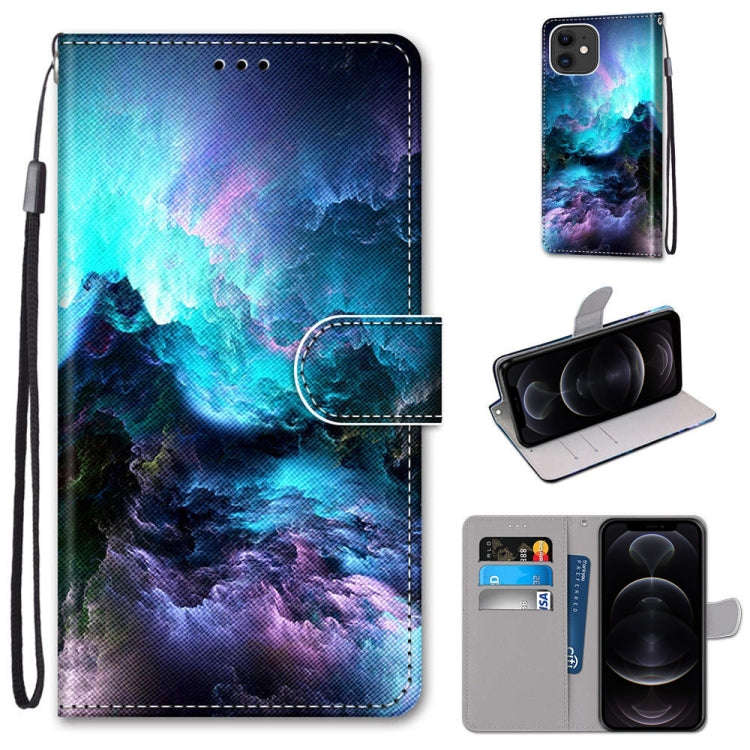 Coloured Drawing Cross Texture Horizontal Flip PU Leather Case with Holder & Card Slots & Wallet ...