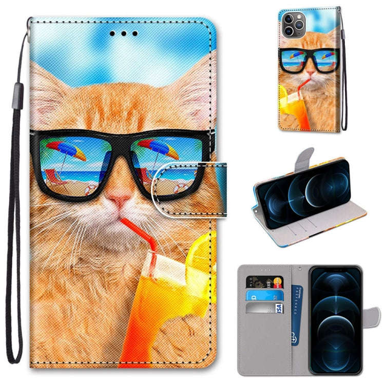 Coloured Drawing Cross Texture Horizontal Flip PU Leather Case with Holder & Card Slots & Wallet ...