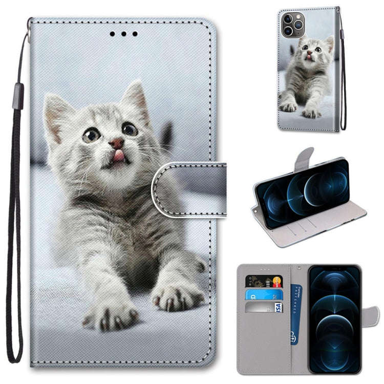 Coloured Drawing Cross Texture Horizontal Flip PU Leather Case with Holder & Card Slots & Wallet ...