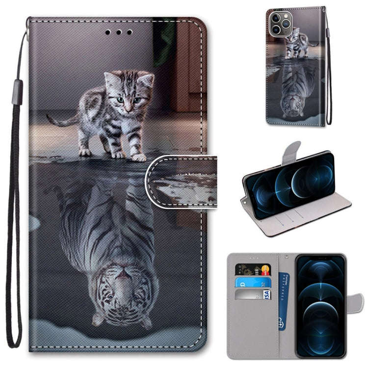 Coloured Drawing Cross Texture Horizontal Flip PU Leather Case with Holder & Card Slots & Wallet ...