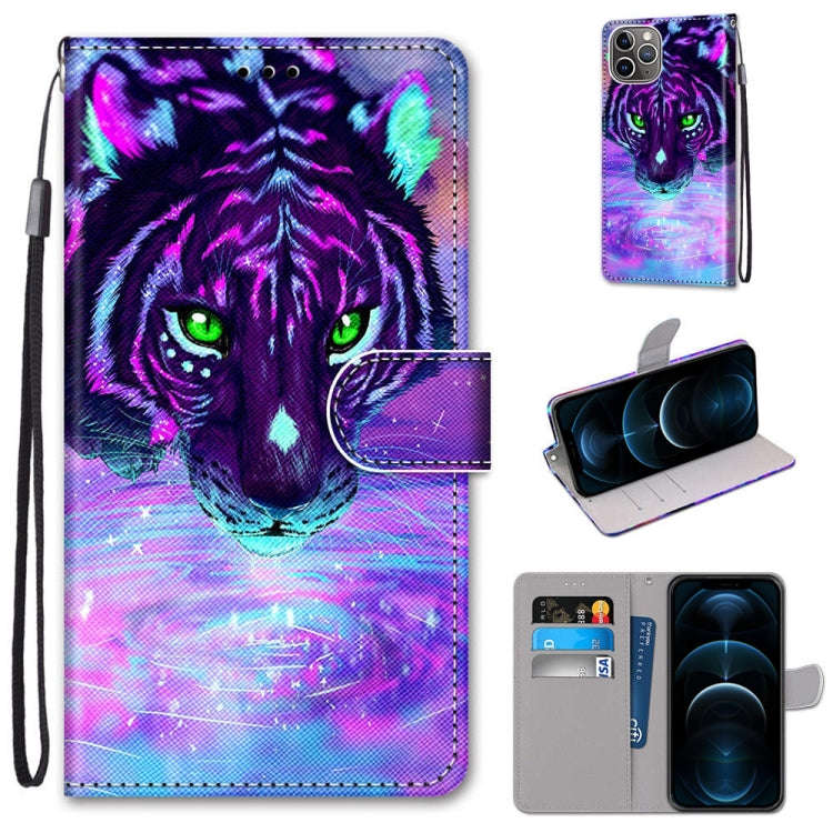Coloured Drawing Cross Texture Horizontal Flip PU Leather Case with Holder & Card Slots & Wallet ...