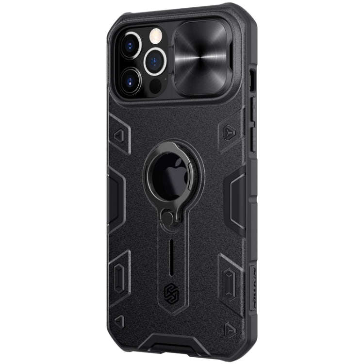 NILLKIN Shockproof CamShield Armor Protective Case with Invisible Ring Holder, For iPhone 12 Pro Max