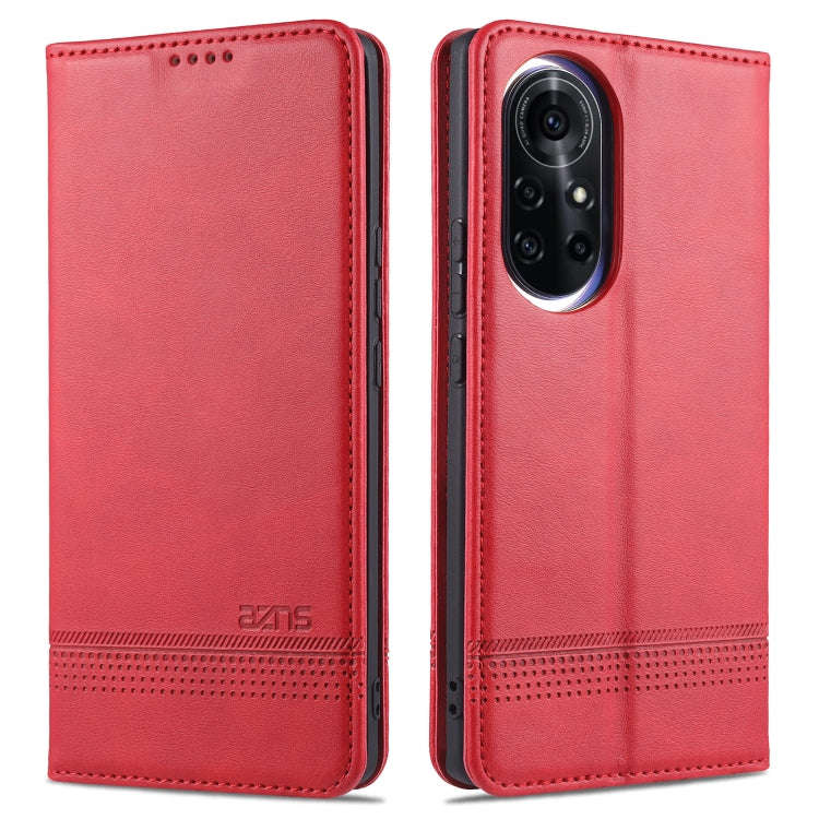 AZNS Magnetic Calf Texture Horizontal Flip Leather Case with Card Slots & Holder & Wallet, For Hu...