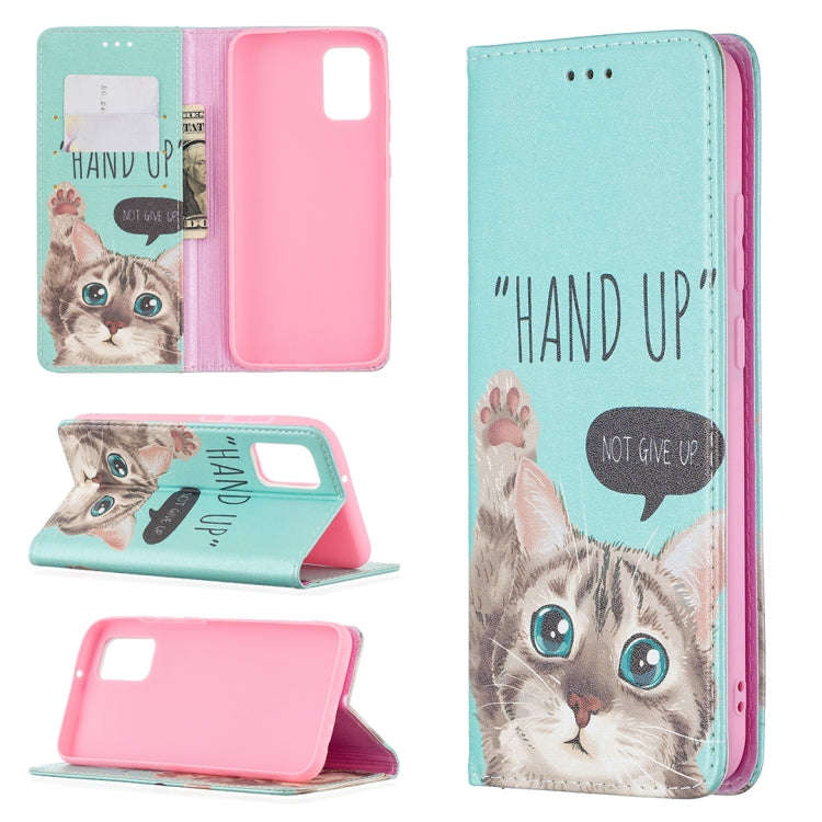 Colored Drawing Pattern Invisible Magnetic Horizontal Flip PU Leather Case with Holder & Card Slo...
