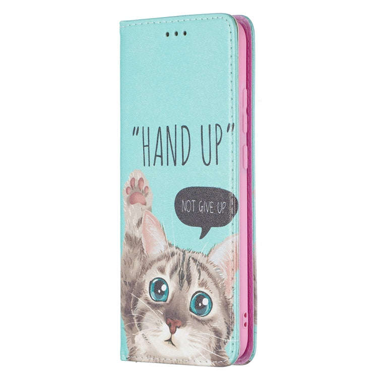 Colored Drawing Pattern Invisible Magnetic Horizontal Flip PU Leather Case with Holder & Card Slo...