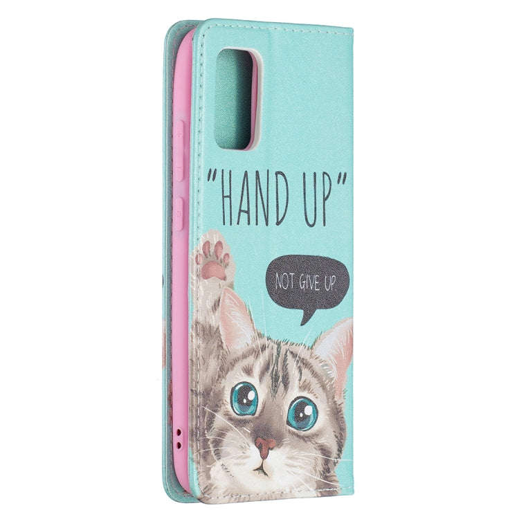 Colored Drawing Pattern Invisible Magnetic Horizontal Flip PU Leather Case with Holder & Card Slo...