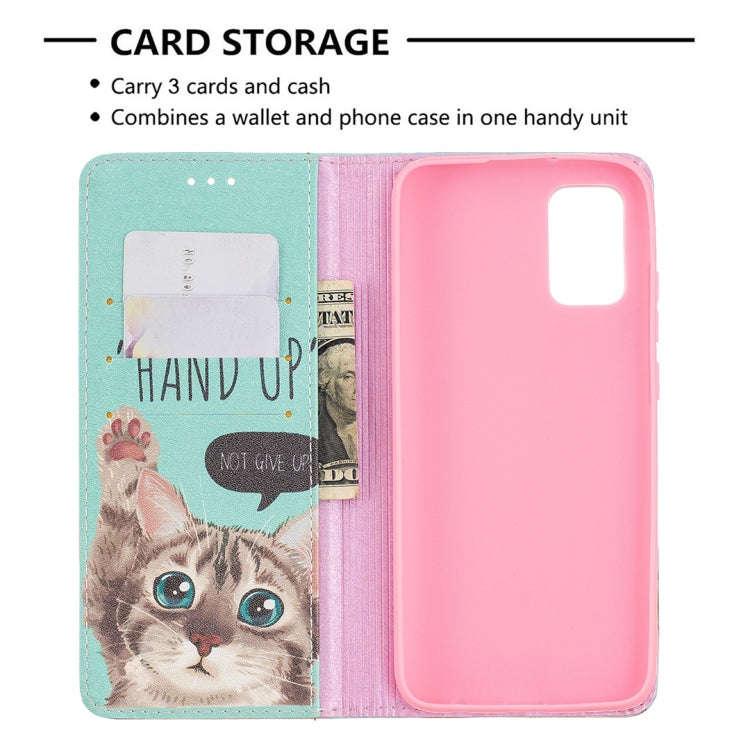 Colored Drawing Pattern Invisible Magnetic Horizontal Flip PU Leather Case with Holder & Card Slo...