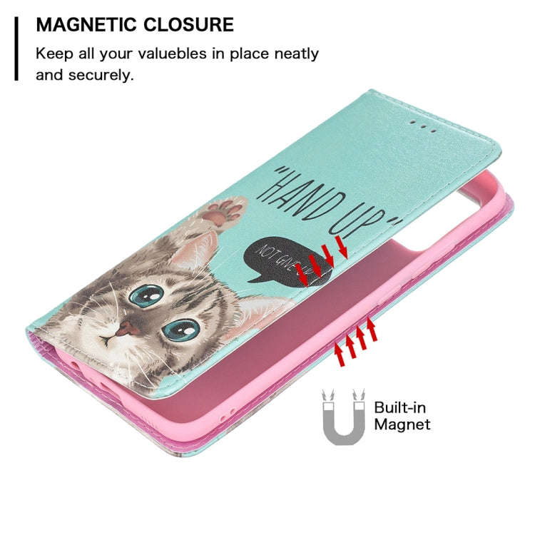 Colored Drawing Pattern Invisible Magnetic Horizontal Flip PU Leather Case with Holder & Card Slo...