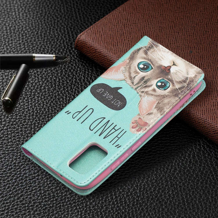 Colored Drawing Pattern Invisible Magnetic Horizontal Flip PU Leather Case with Holder & Card Slo...