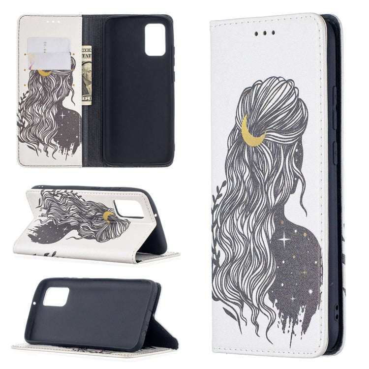 Colored Drawing Pattern Invisible Magnetic Horizontal Flip PU Leather Case with Holder & Card Slo...