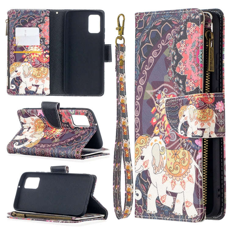Colored Drawing Pattern Zipper Horizontal Flip Leather Case with Holder & Card Slots & Wallet, Fo...