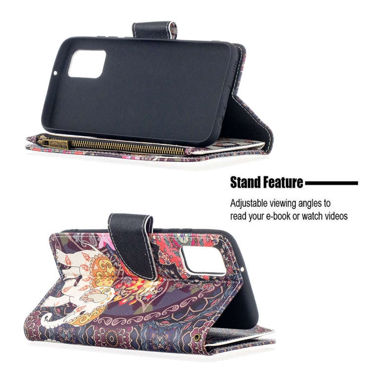 Colored Drawing Pattern Zipper Horizontal Flip Leather Case with Holder & Card Slots & Wallet, Fo...
