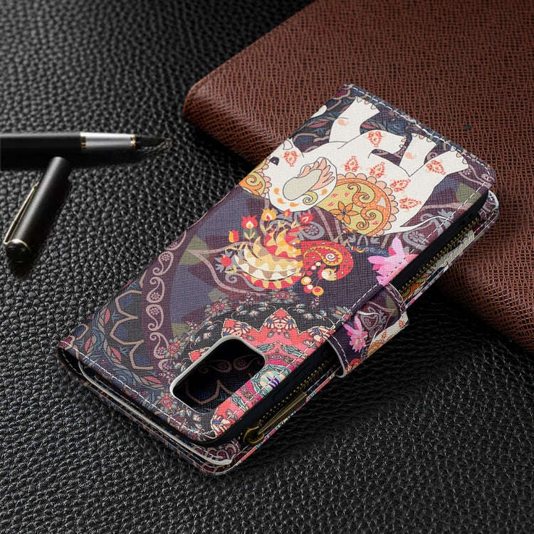 Colored Drawing Pattern Zipper Horizontal Flip Leather Case with Holder & Card Slots & Wallet, Fo...