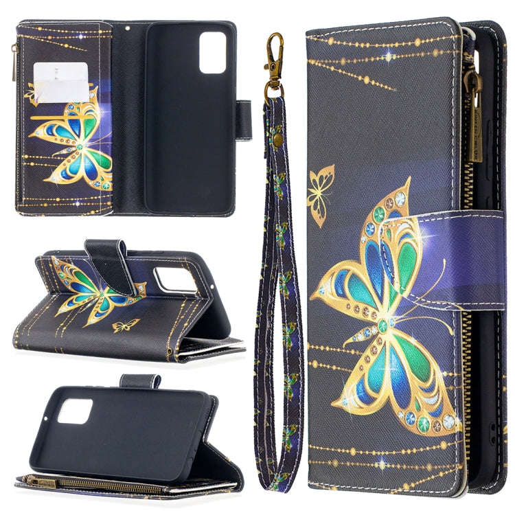 Colored Drawing Pattern Zipper Horizontal Flip Leather Case with Holder & Card Slots & Wallet, Fo...