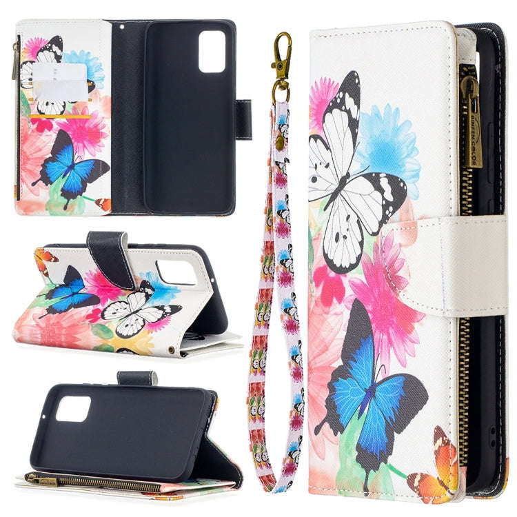 Colored Drawing Pattern Zipper Horizontal Flip Leather Case with Holder & Card Slots & Wallet, Fo...
