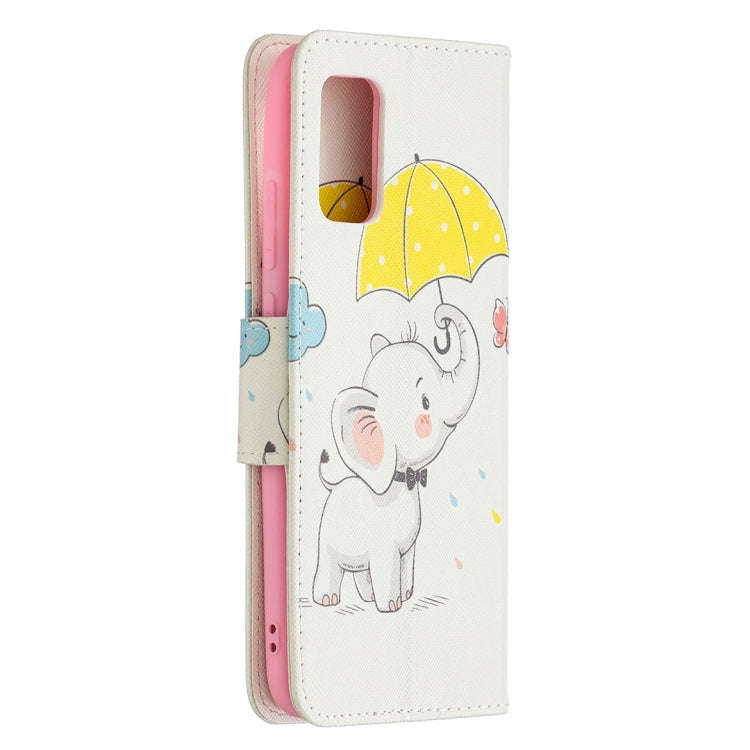 Colored Drawing Pattern Horizontal Flip Leather Case with Holder & Card Slots & Wallet, For Samsu...