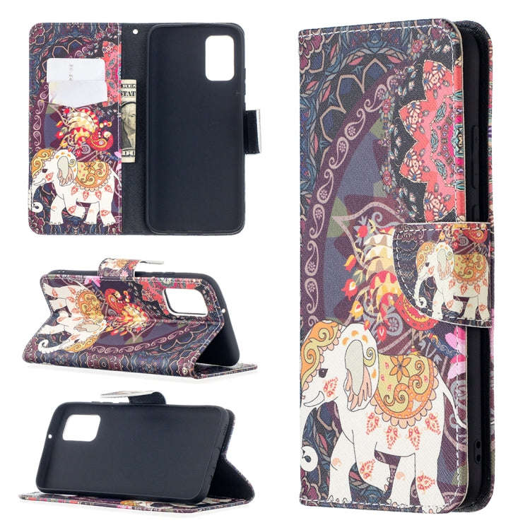 Colored Drawing Pattern Horizontal Flip Leather Case with Holder & Card Slots & Wallet, For Samsu...