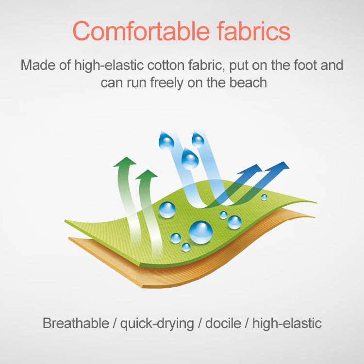 Non-slip Plastic Grain Texture Thick Cloth Sole Solid Color Diving Shoes and Socks, One Pair, XXX...