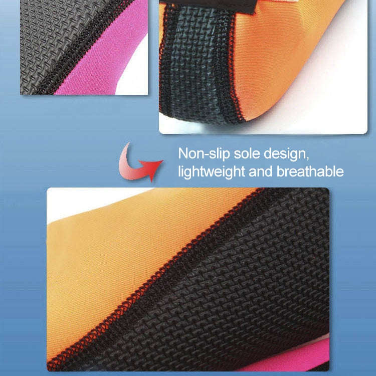 3mm Non-slip Rubber Embossing Texture Sole Solid Color Diving Shoes and Socks, One Pair, XXXS, XX...
