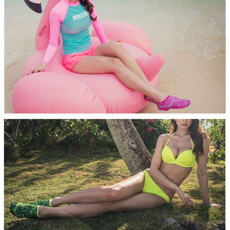 3mm Non-slip Rubber Embossing Texture Sole Figured Diving Shoes and Socks, One Pair, XXXS, XXS, X...