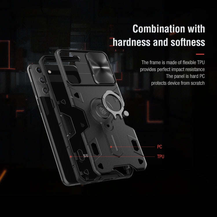 NILLKIN Shockproof CamShield Armor Protective Case with Invisible Ring Holder, For Samsung Galaxy...