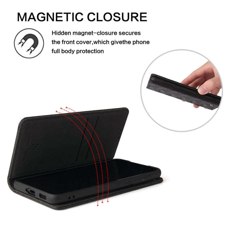 Fierre Shann Crocodile Texture Magnetic Horizontal Flip Genuine Leather Case with Holder & Card S...