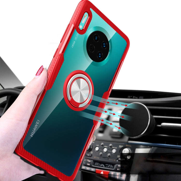 Shockproof TPU + Acrylic Protective Case with Metal Ring Holder, For Huawei Mate 30, For Huawei M...
