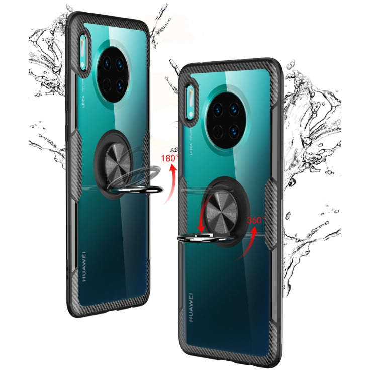 Shockproof TPU + Acrylic Protective Case with Metal Ring Holder, For Huawei Mate 30, For Huawei M...