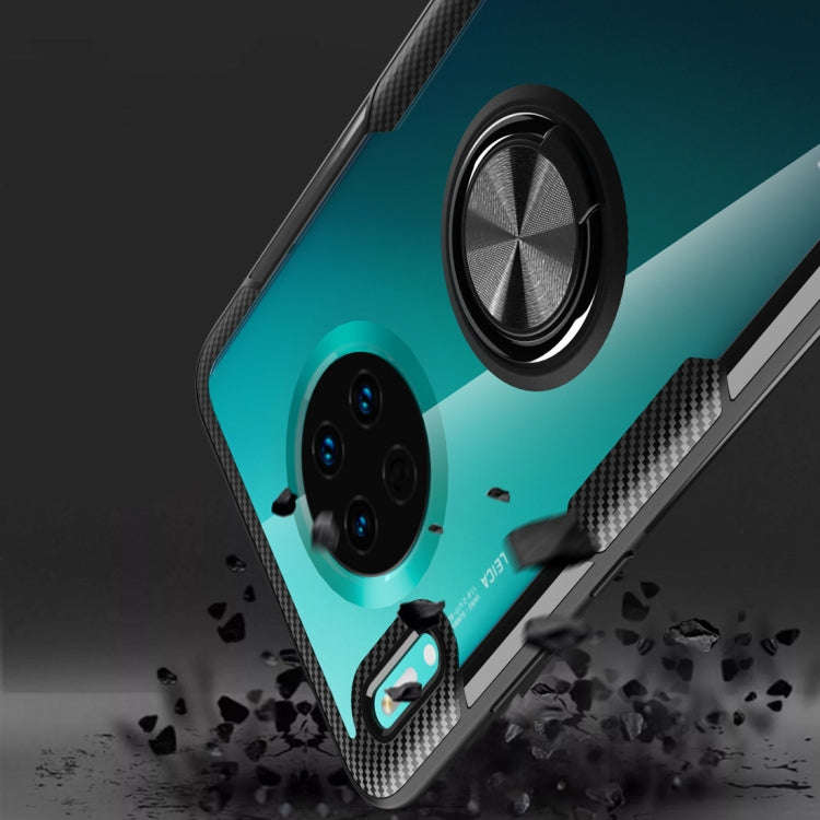 Shockproof TPU + Acrylic Protective Case with Metal Ring Holder, For Huawei Mate 30, For Huawei M...